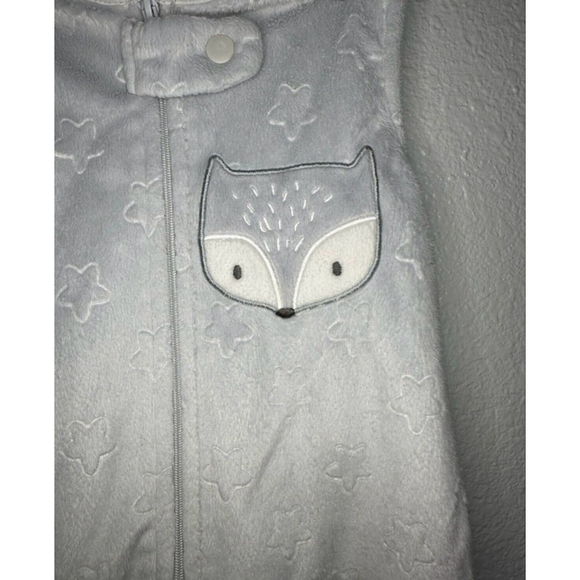 Baby Chick Pea Grey White Fox Star Sleep Sack 0-3 Months - Picture 2 of 9